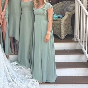 Azazie Matcha Green Bridesmaid Dresses A2